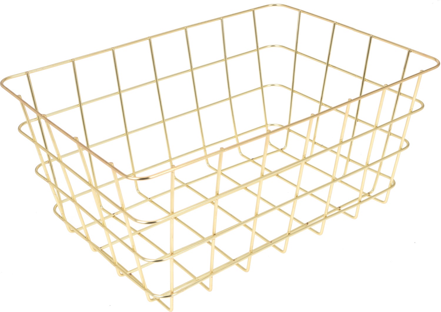 Excellent Houseware mand goud 30 x 21 x 14 cm