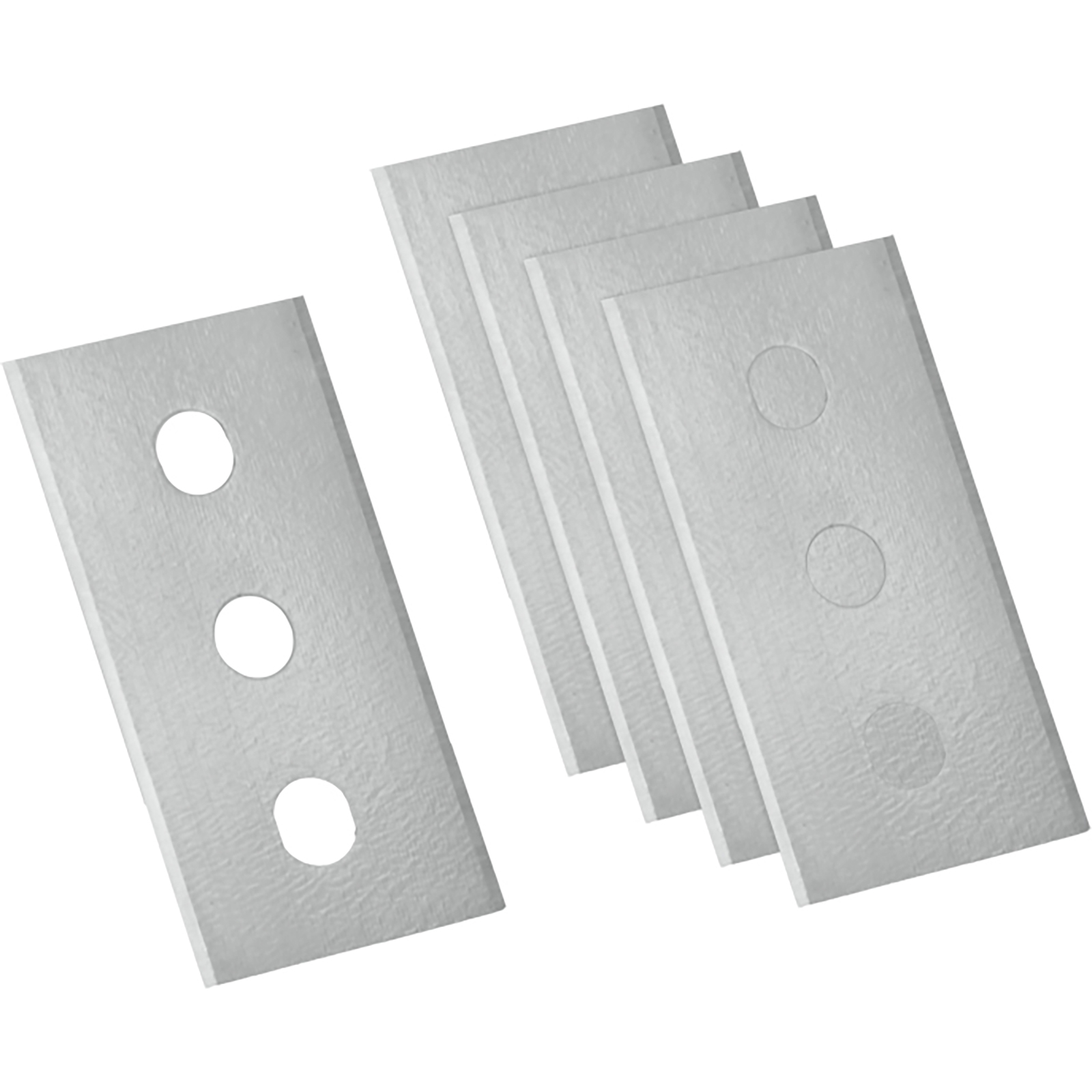 5 Ersatzklingen für Glaskeramikfeldschaber - Edelstahl