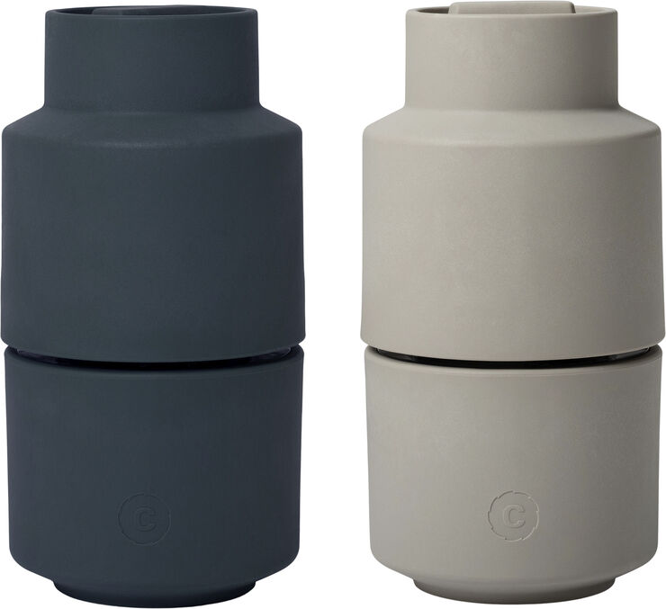CrushGrind BILLUND grinder set, blueberry/cumin