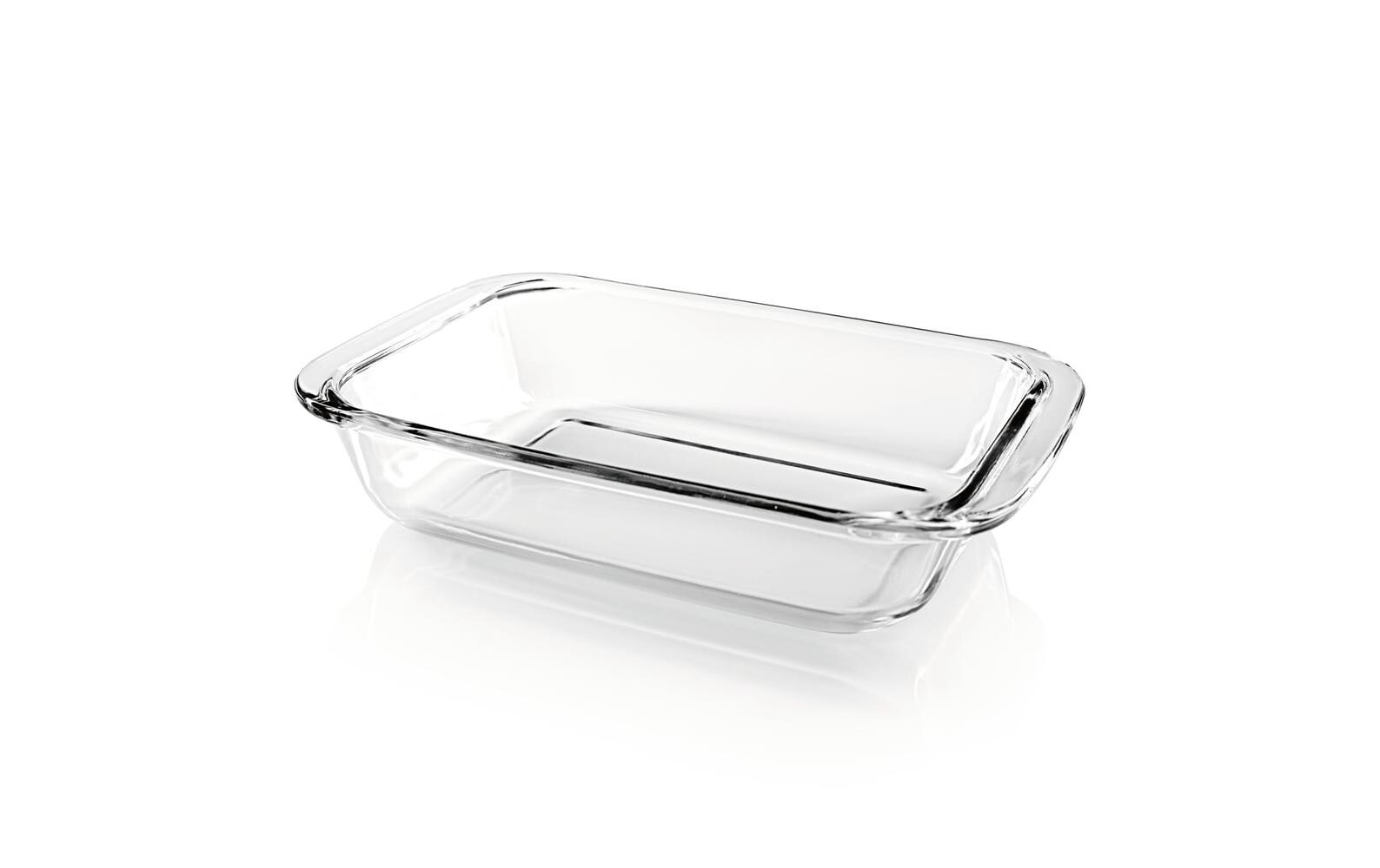 Auflaufform für Heissluft-Fritteusen Eckig, TransparentGlas-Auflaufform