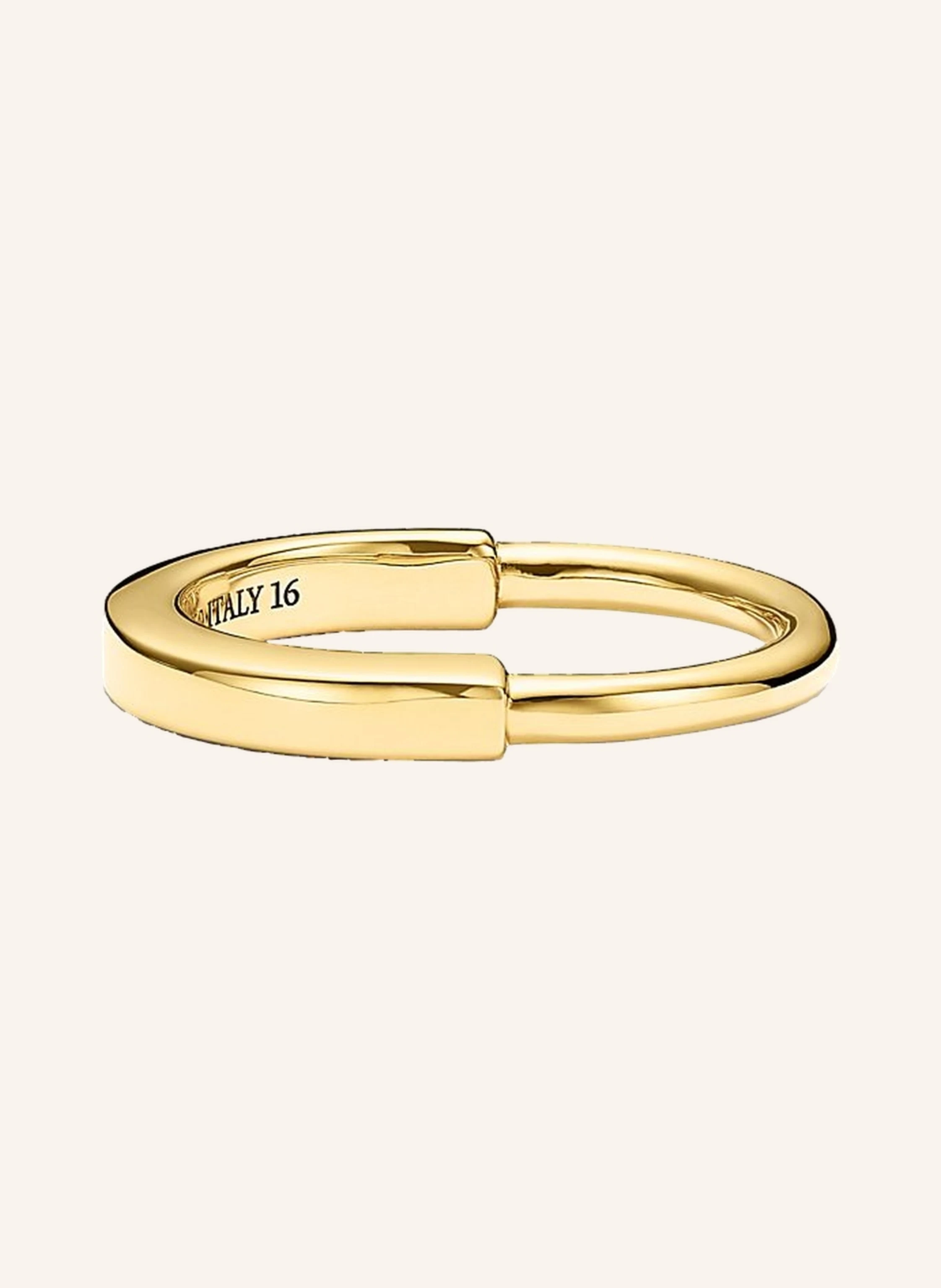 TIFFANY & Co. Tiffany Lock RING aus 18 Karat Gelbgold mit Diamanten im runden Brillantschliff