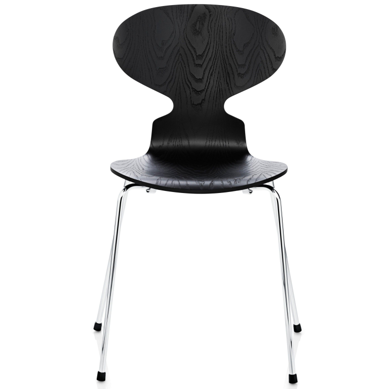 Fritz Hansen Ant eetkamerstoel chroom, gekleurd essen Black