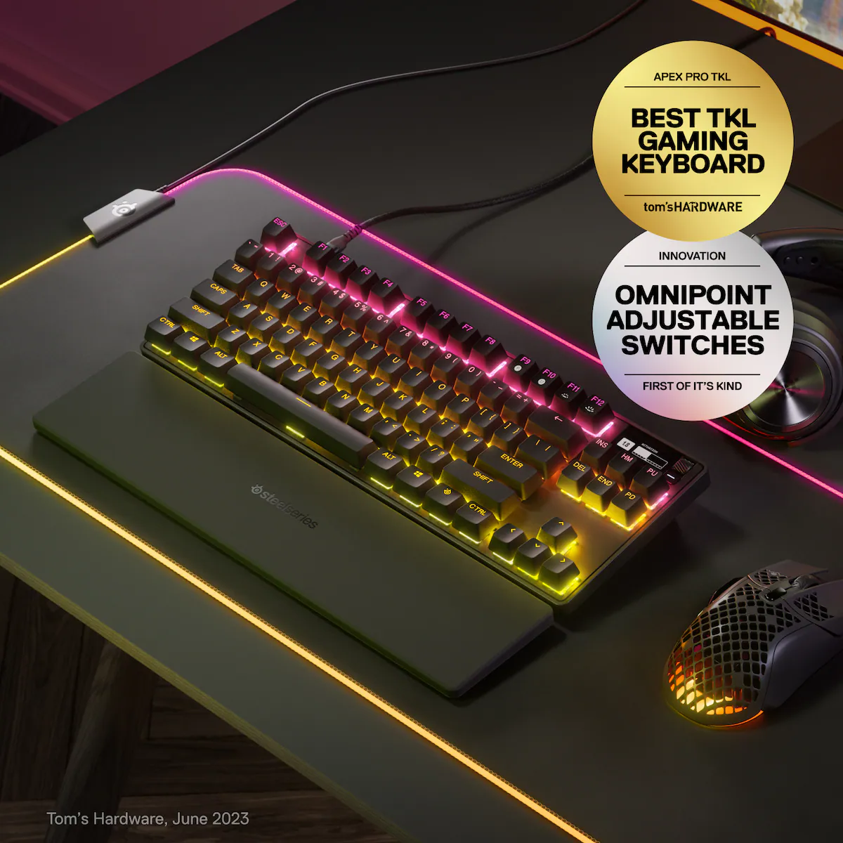 SteelSeries Apex Pro tenkeyless gamingtastatur