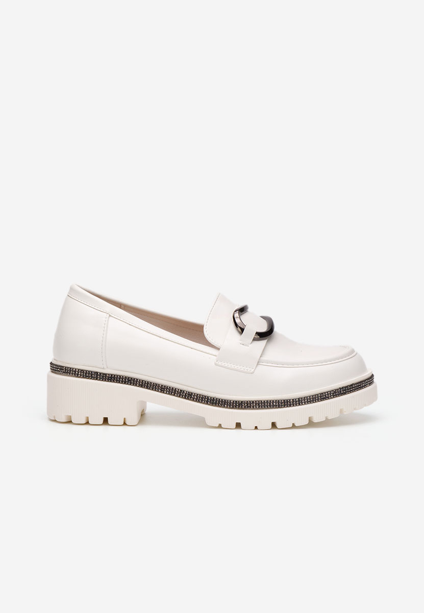 Mocassins femme blancs Colista