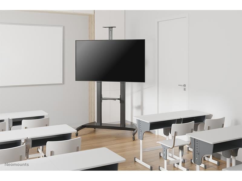 NEOMOUNTS TV-Trolley PLASMA-M1950E Schwarz Mobiler Bodenständer für Flachbild-Fernseher bis 100