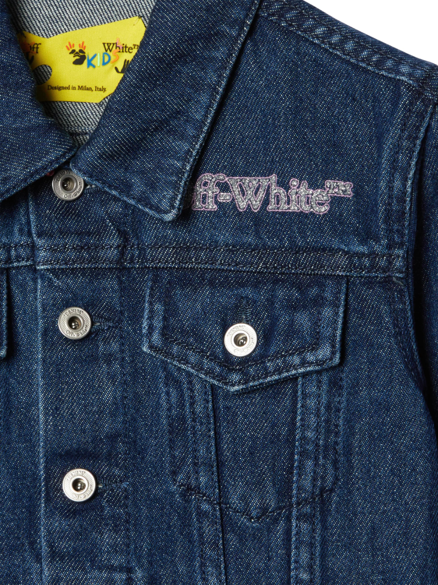 Off-White Bookish Glitter Denim Jack