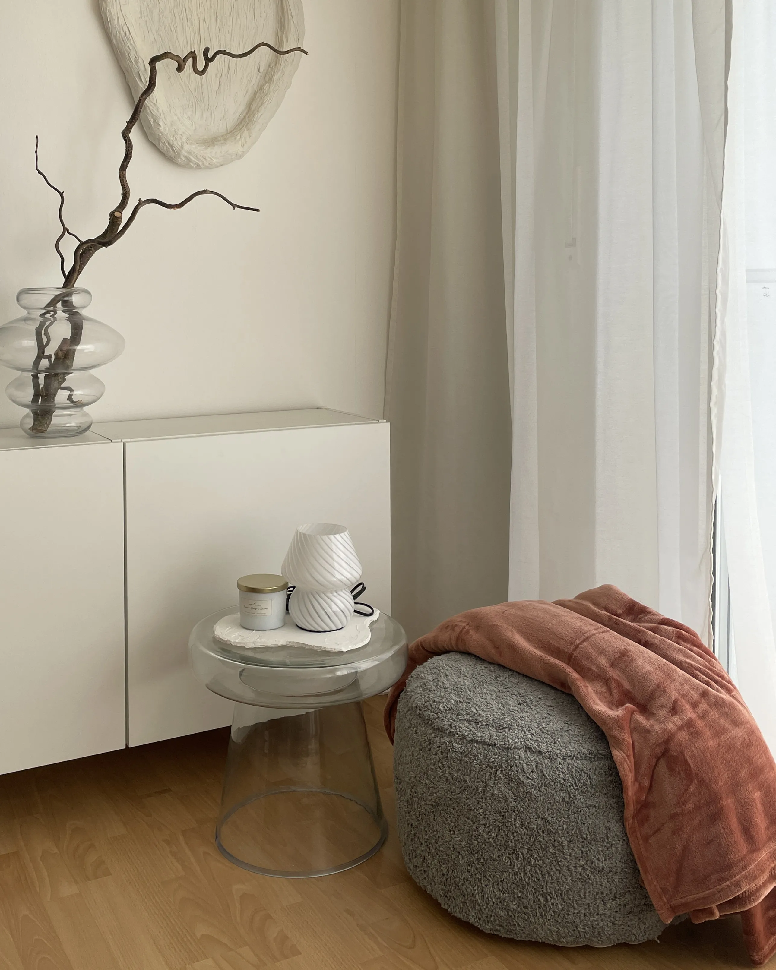 Tafellamp LOBO Glas Wit