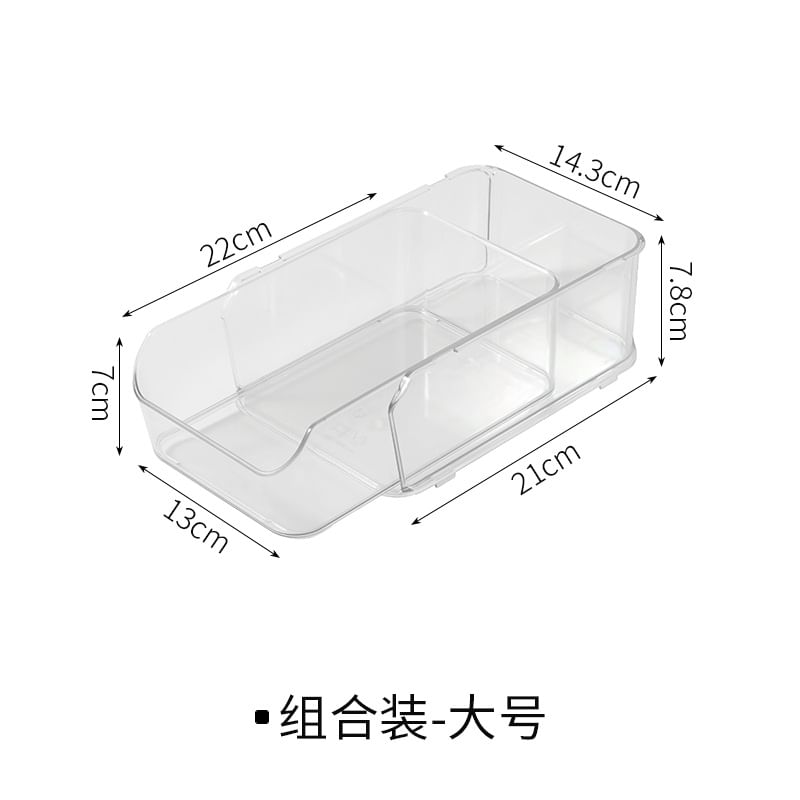 NEJA - Transparante plastic bureau-organizer (verschillende ontwerpen)