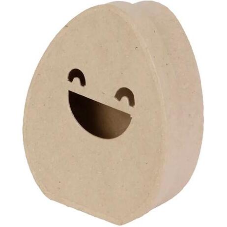 Boîte oeuf sourire S 4x10x12cm - Kraft