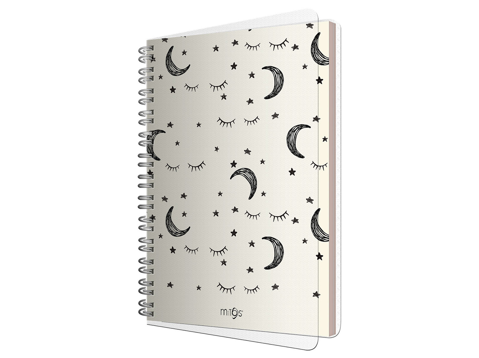 BLOCO DE NOTAS ESPIRAL A5 MITOS MOON PAUTADO