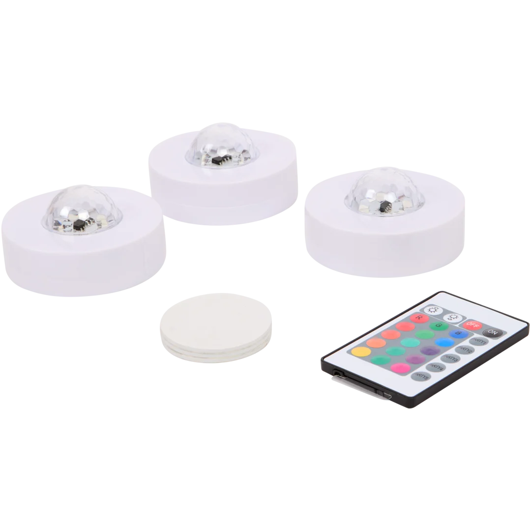 Discolampen 3 stuks