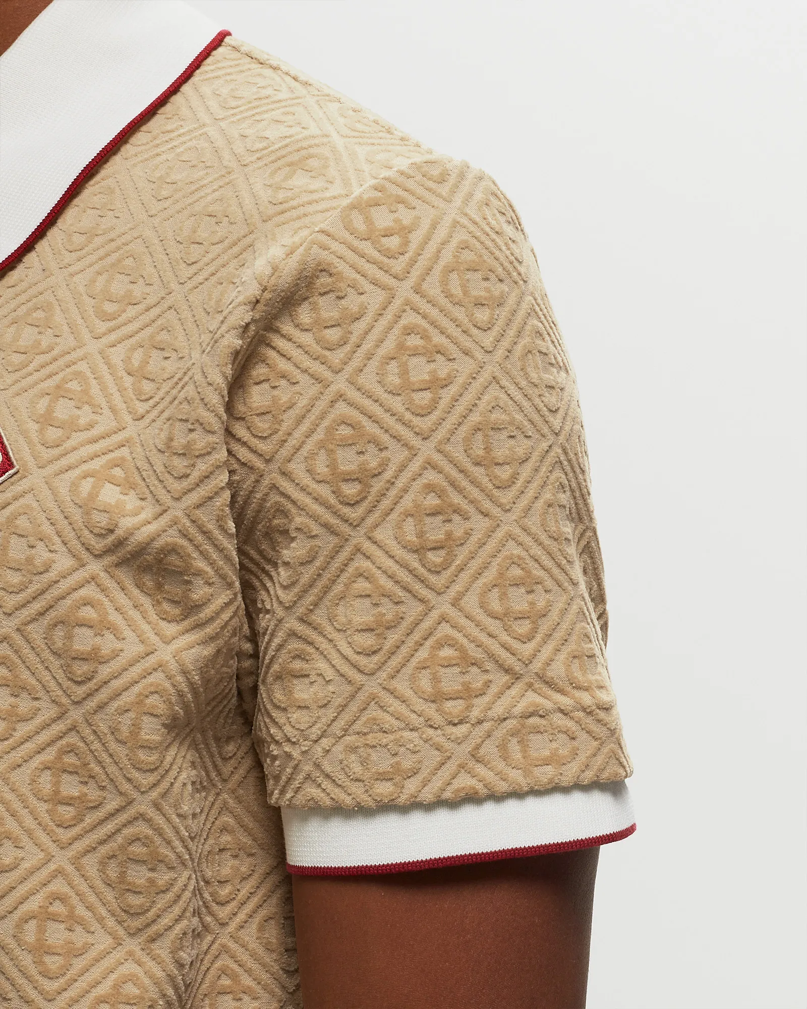 Casablanca MONOGRAM VELOUR POLO