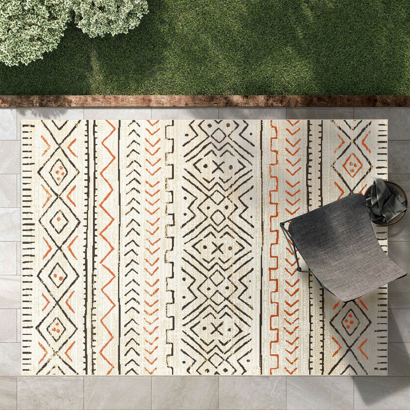 Karat Outdoorteppich | Aztec | Gelb