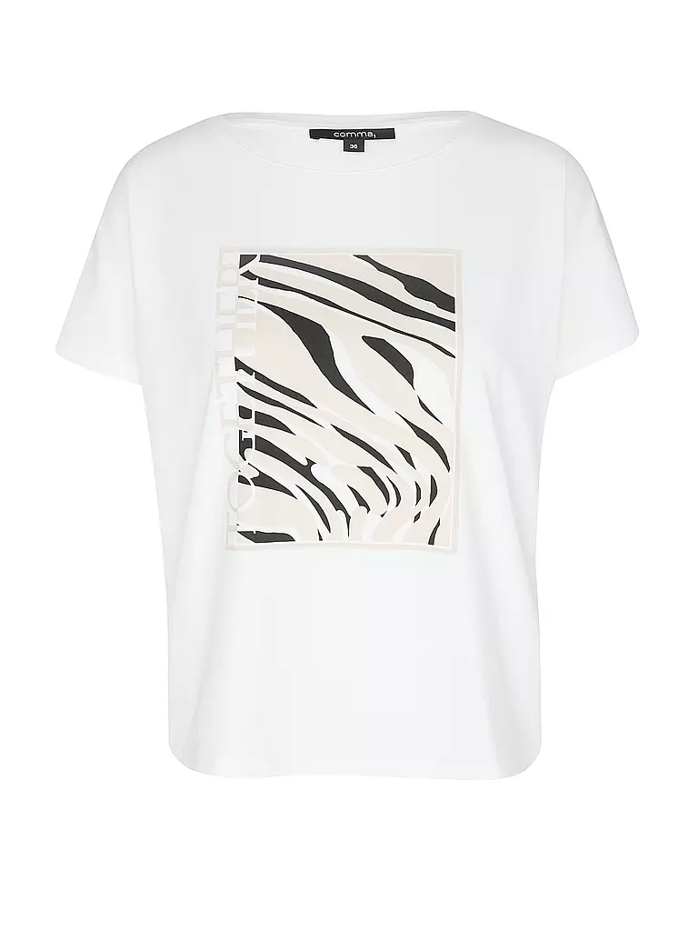 COMMA T-Shirt weiss