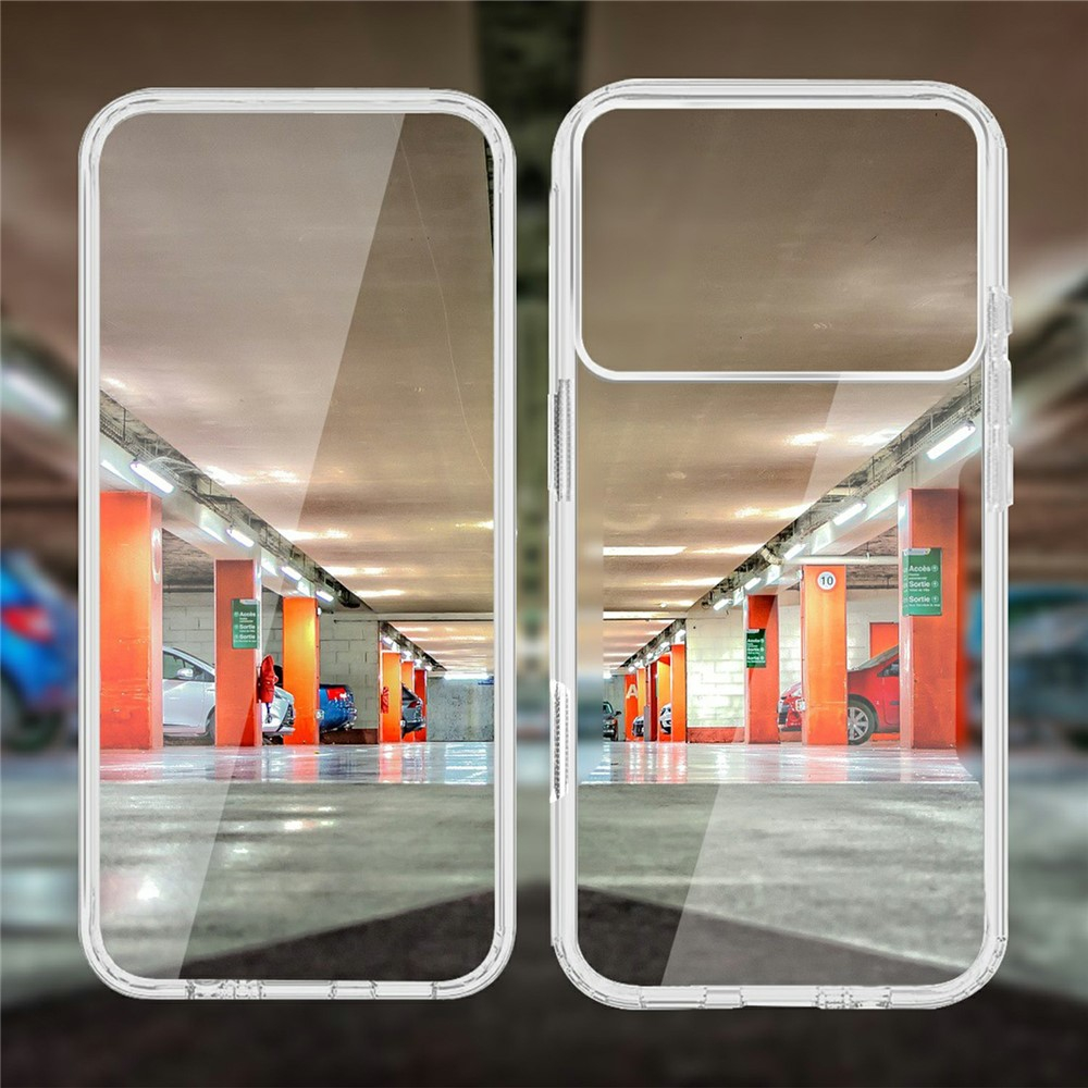 2in1 iPhone 17 Pro Max Full Protection Schutz Hülle   Acryl Displayschutz (Front/Back) - Transparent