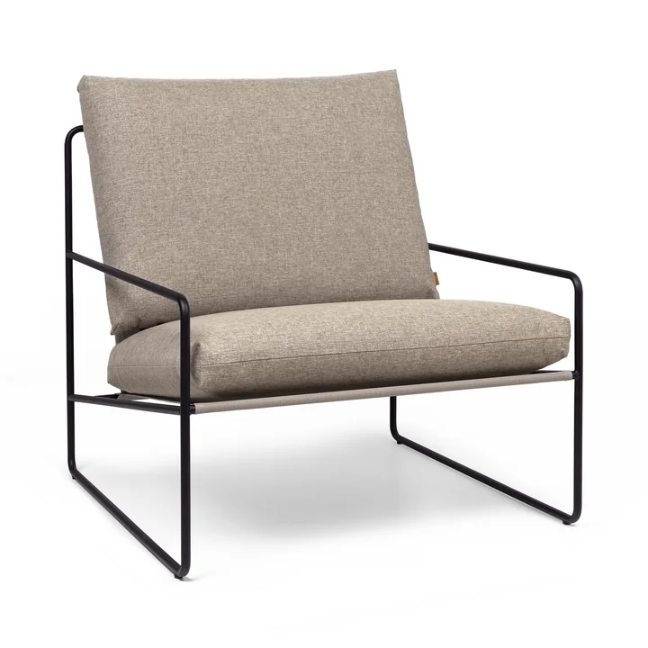 Ferm Living - Desert Dolce Outdoor Sessel, cashmere / dark sand