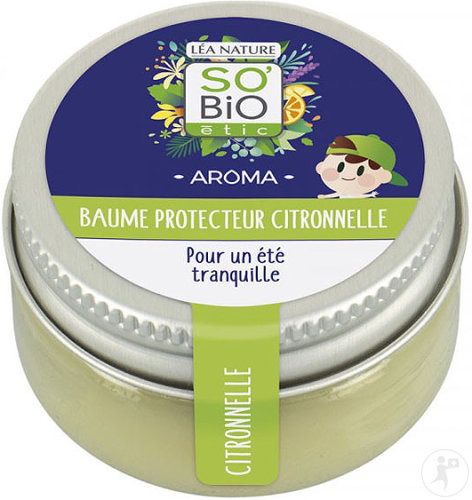 So'Bio Étic Baume Enfant Protecteur Citronnelle Peaux Sensibles 25ml