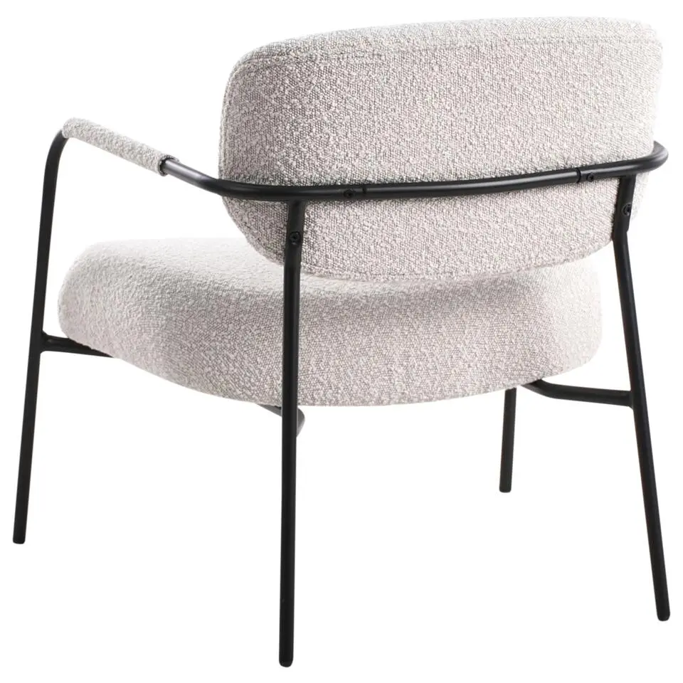 AUSVIKA - Fauteuil - Lichtbeige - Polyester