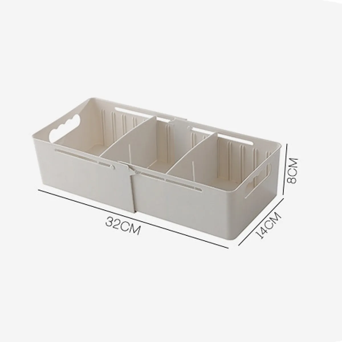 Wewoo Boîte de rangement pour chaussettes - Blanc