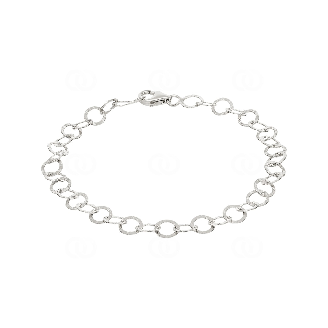 Armband 925 Silber rhodiniert 19cm