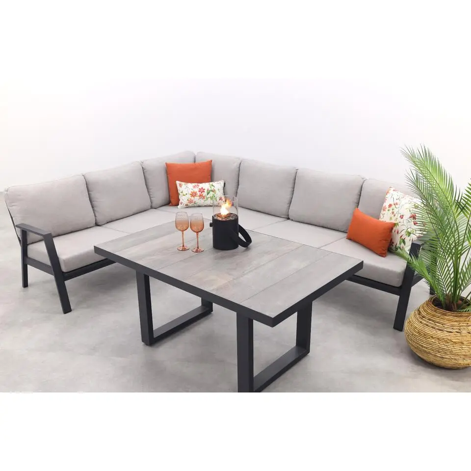 VDG Viento/Darwin lounge-/diningset (4-delig) - Royal Grey/Antraciet