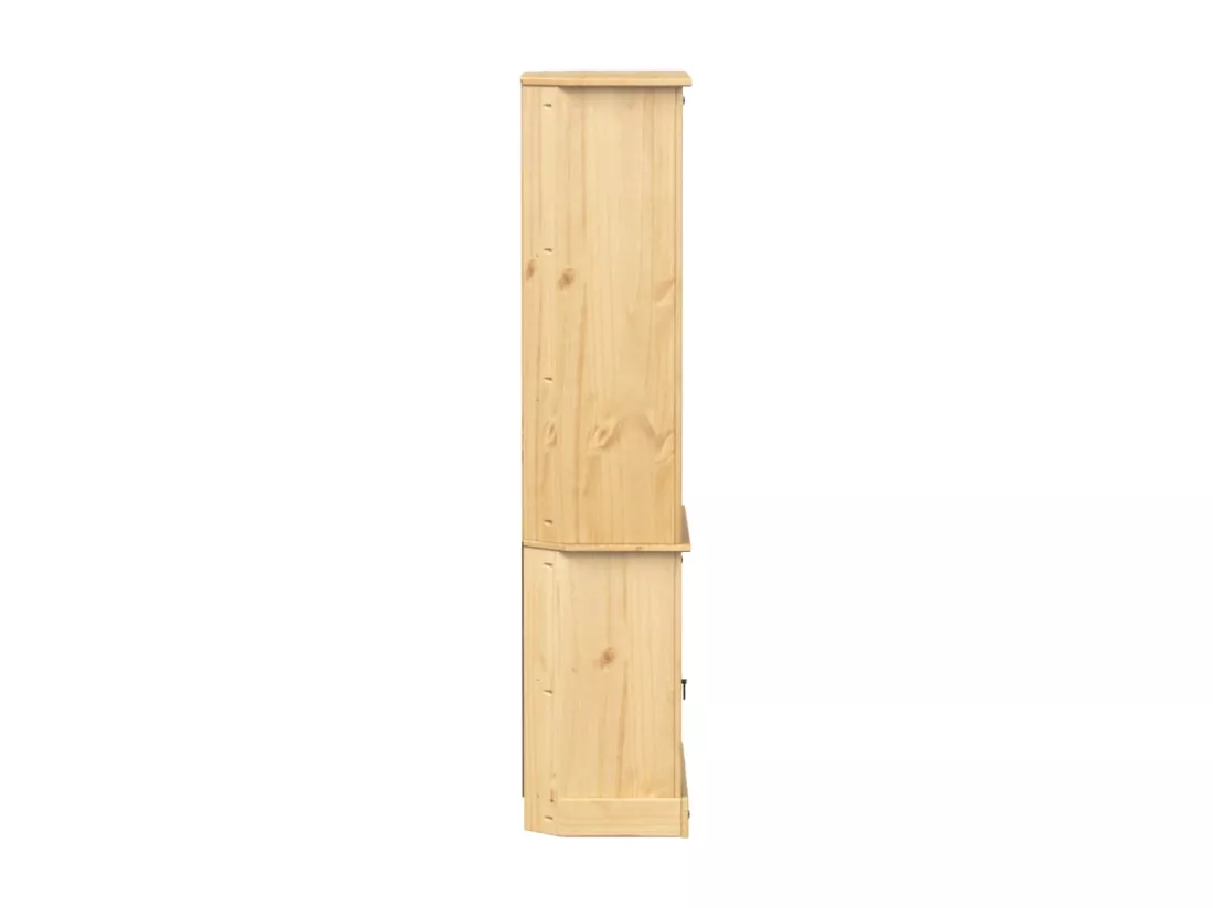 Buffet haut Corona 74x38x170 cm bois de pin massif