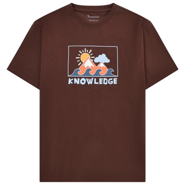 KnowledgeCotton Apparel - Regenerative Organic Cotton Front Print T-Shirt - T-shirt