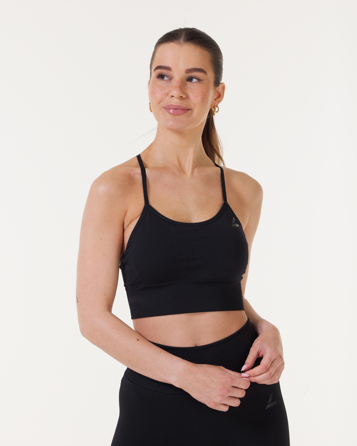 LEVITY Ignite Seamless Crop Top Black