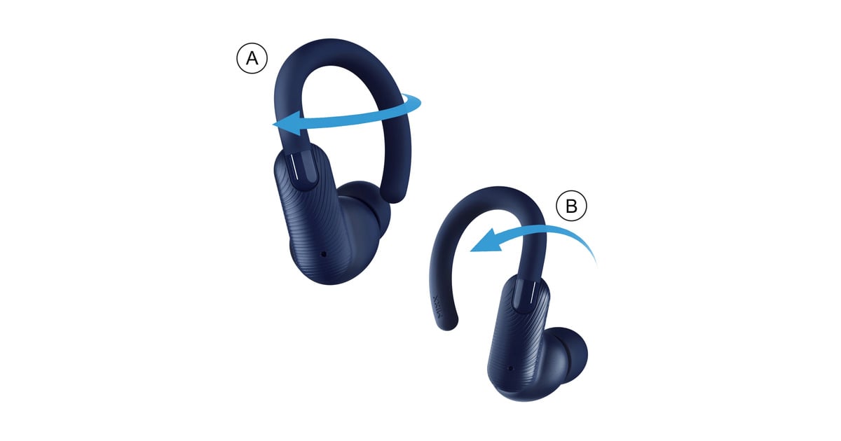 MIXXStreamBuds Sports Charge 2: Wireless Earbuds in-ear oortjes  (Blauw)