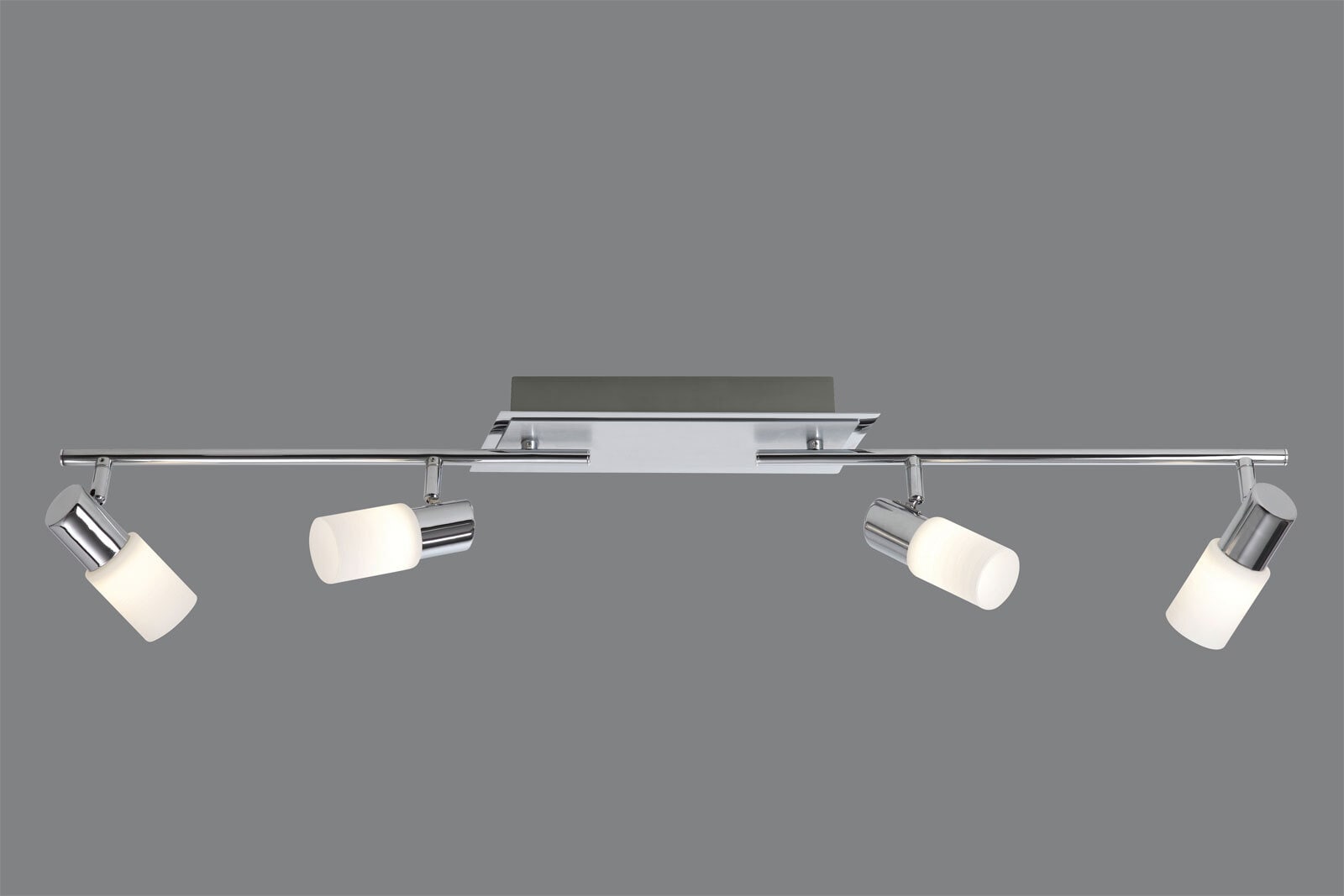 TRIO LED Deckenlampe mit 4 Spots CLAPTON chromfarbig