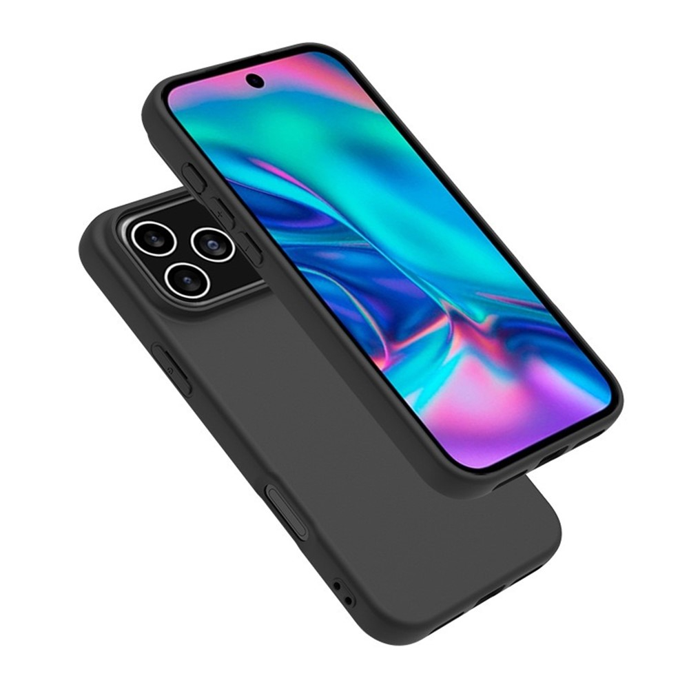 iPhone Air Gummi Case Schutzhülle - Schwarz (Matt)