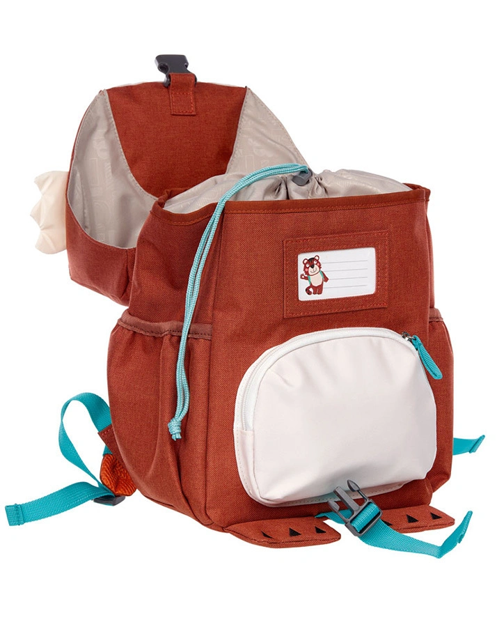 Kinder-Rucksack COOL2SCHOOL – TIGER (24x28x18) in dunkelrot