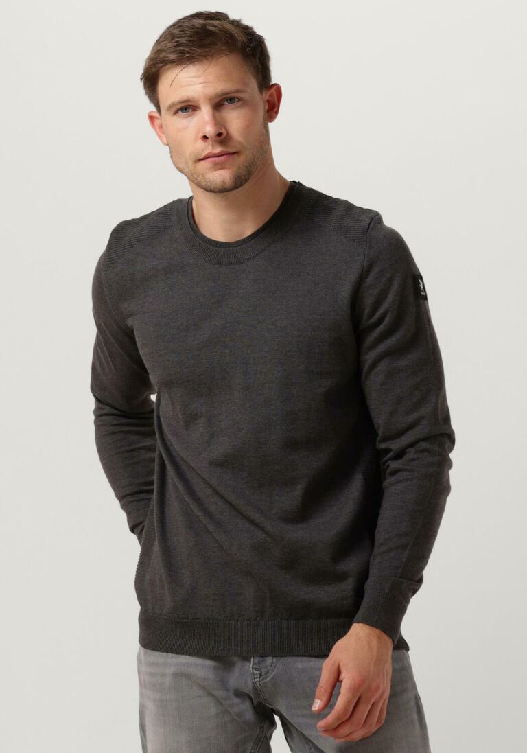 VANGUARD grijze vanguard trui crewneck cotton slub