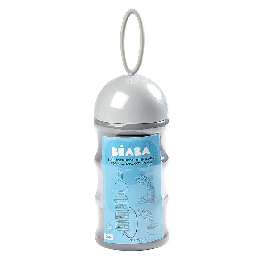 Boîte doseuse pour lait empilable - Gris - Ecru