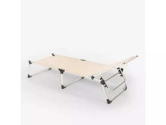 Chaise longue pliante en aluminium pour la plage San Vito Lo Capo