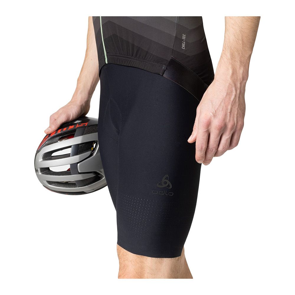 Odlo ZEROWEIGHT CHILL-TEC - Maillot Homme loden frost - black