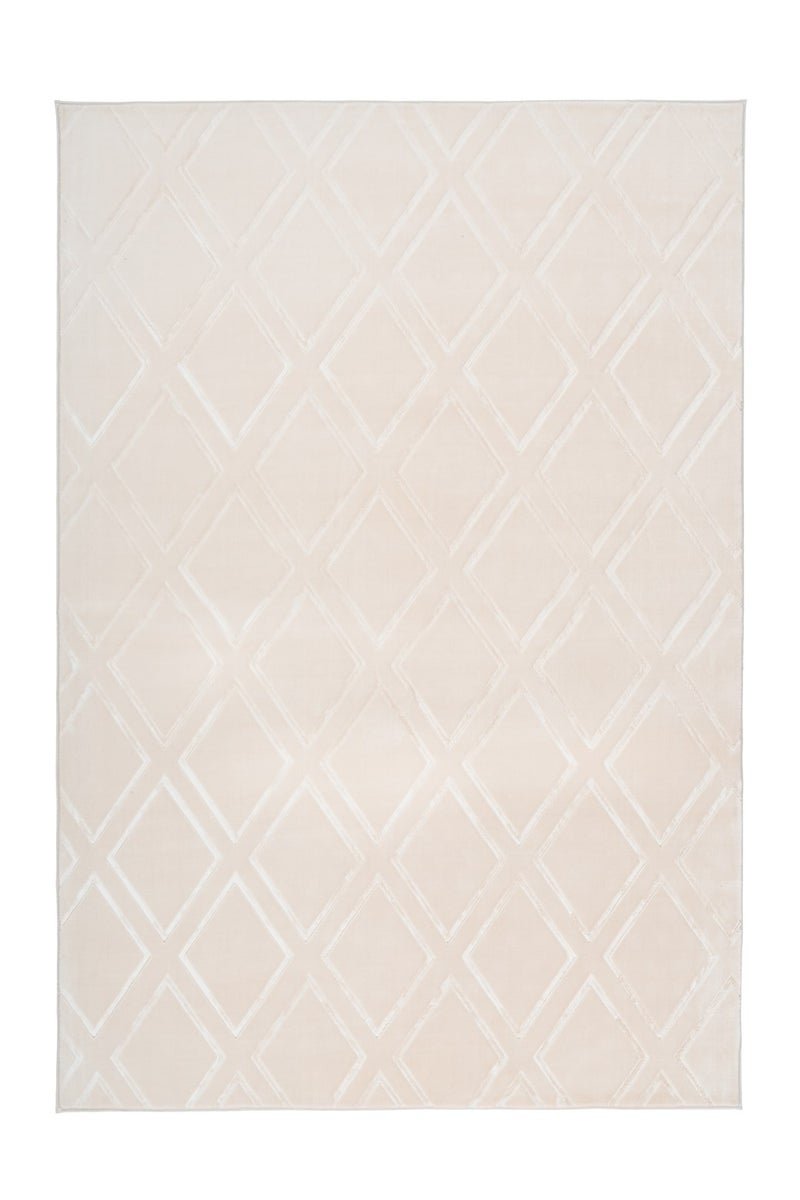 Kortpolig vloerkleed Blissique Cream Modern, Classic 120 x 170 cm