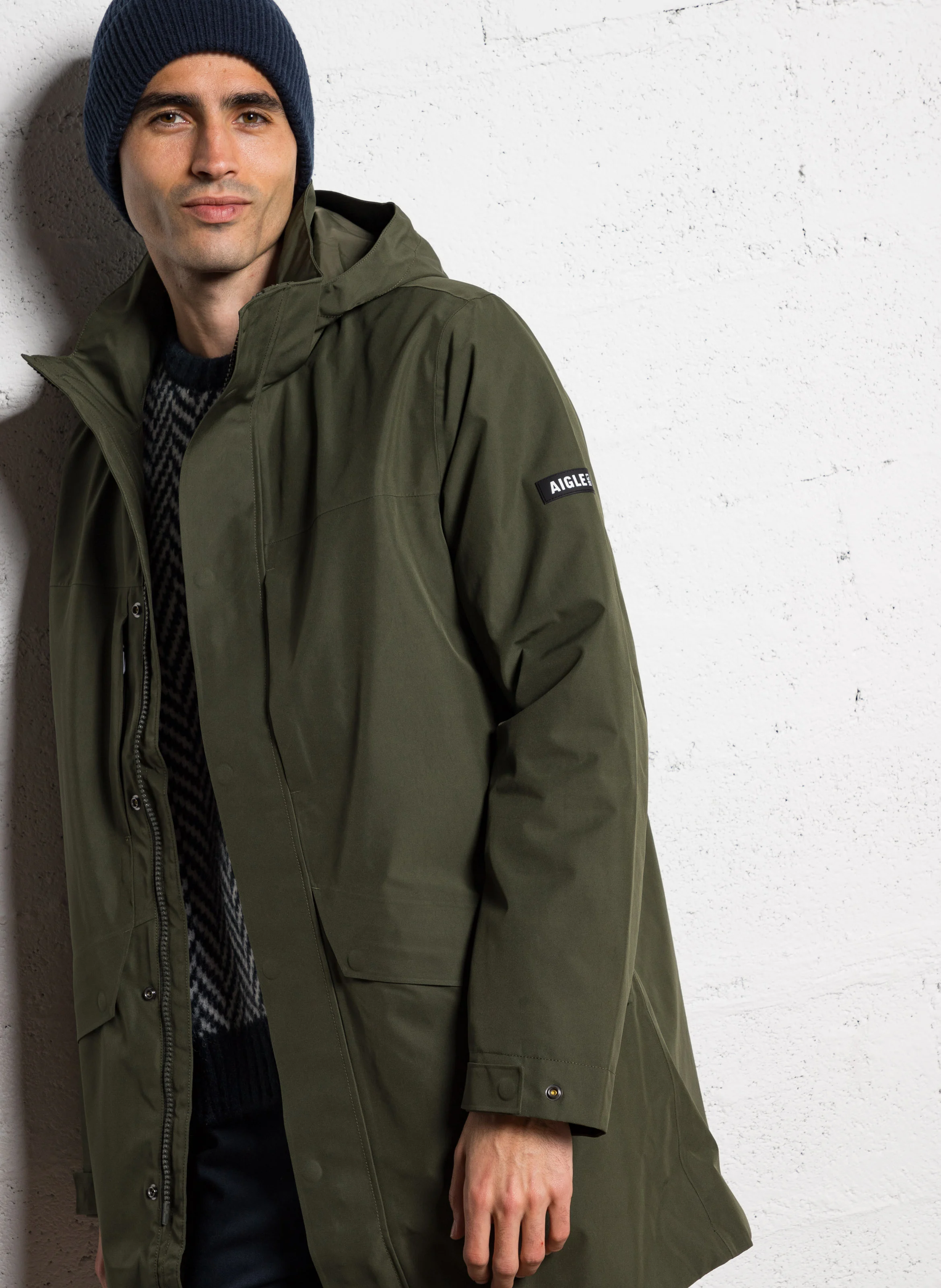 Parka col montant| Kaki