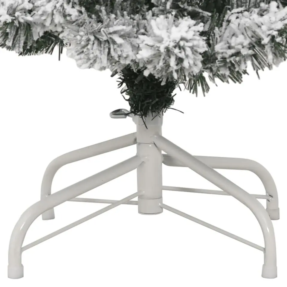 vidaXL - Gescharnierde Kunstkerstboom - Wit - 120 cm