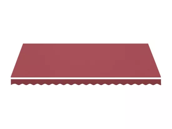 Tissu de remplacement pour auvent Bordeaux rouge 4,5x3 m
