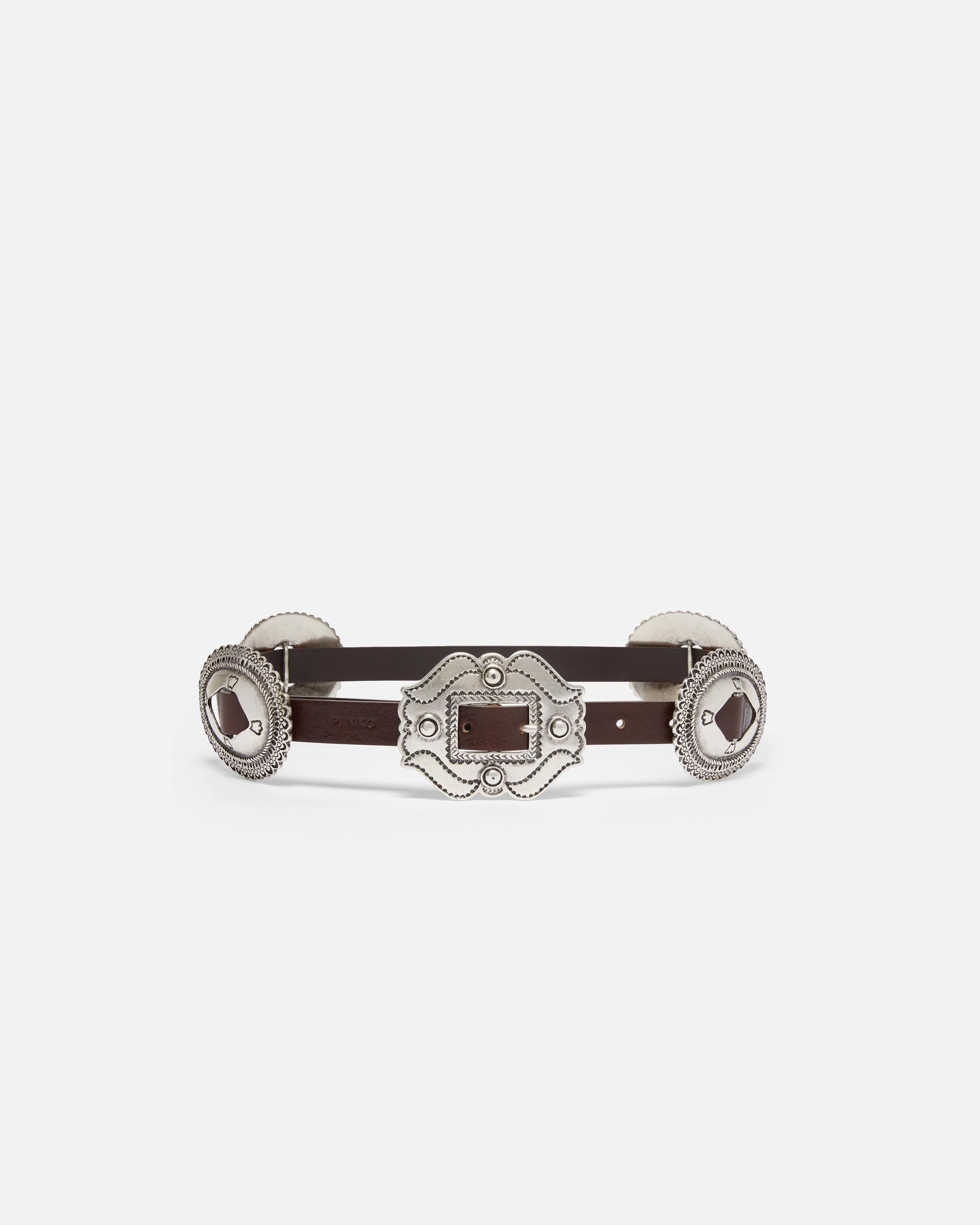 Ceinture avec maxi boucle de 2 cm | Marron