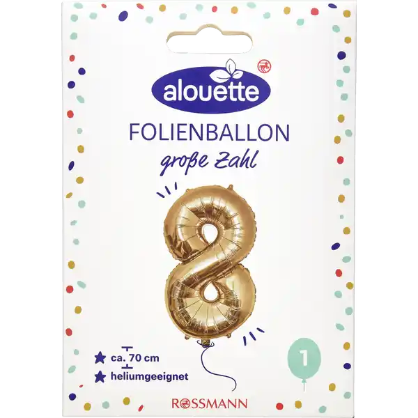 ALOUETTE Folienzahlen 70cm 3-9 messing