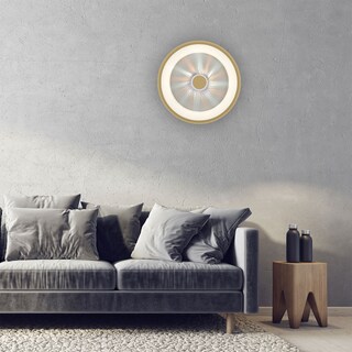 JUST LIGHT LED Deckenlampe VERTIGO 46 cm mattmessingfarbig