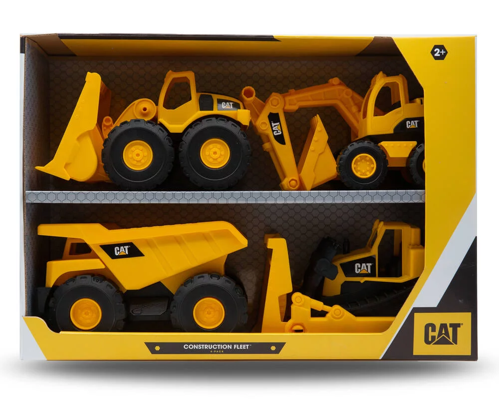 CATERPILLAR - PACK DE 4 VEHICULES  DE CONSTRUCTION