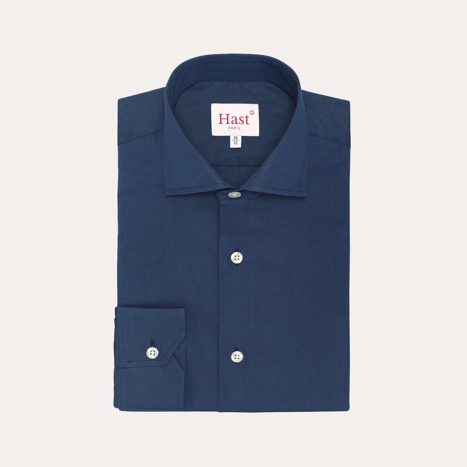Midnight blue double-twisted thread-on-fil shirt