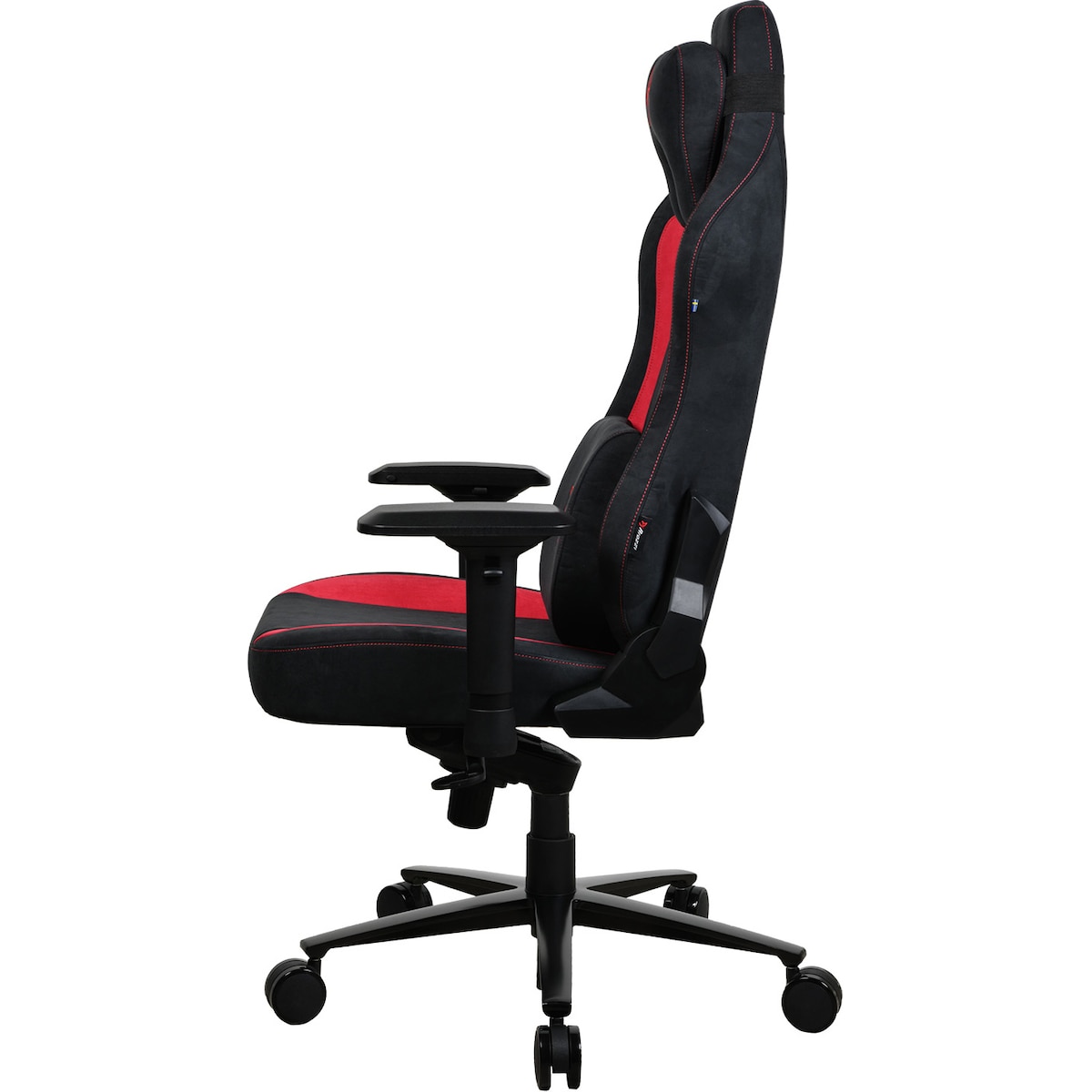 Arozzi Vernazza Supersoft Fabric gamingstol (sort/rød)