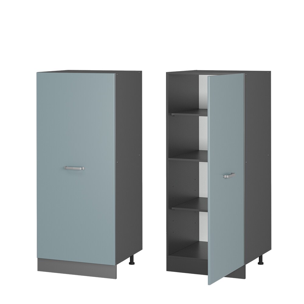 Vicco Vorratsschrank Küchenschrank R-Line Solid Anthrazit Blau Grau 60 cm modern große Tür