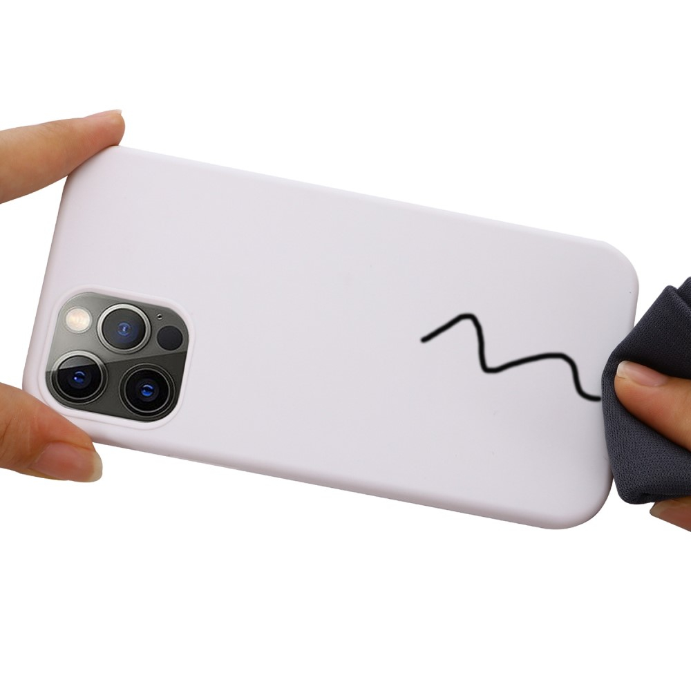 iPhone 14 Pro MagSafe Silikon Case Hülle - Weiss