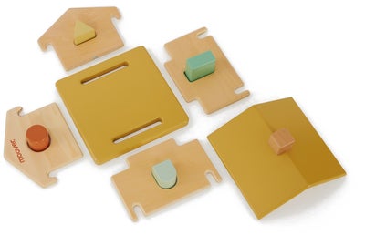 Moover Toys IQ Puttekasse Hus, Brun