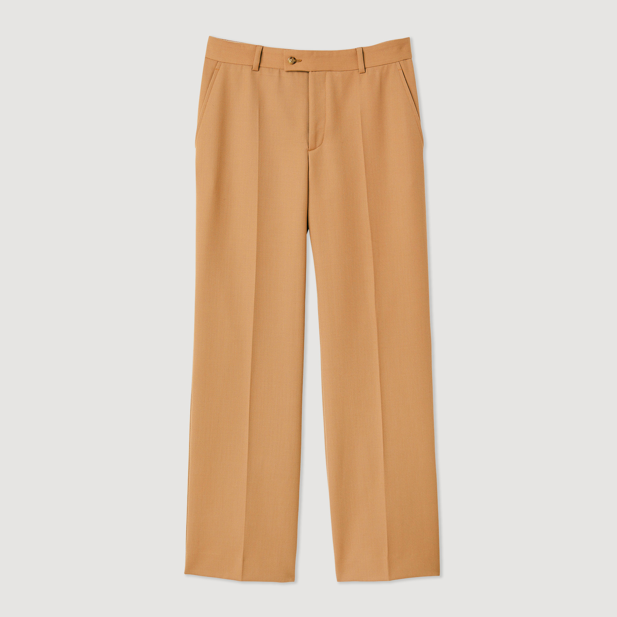 Pantalon en laine melangee